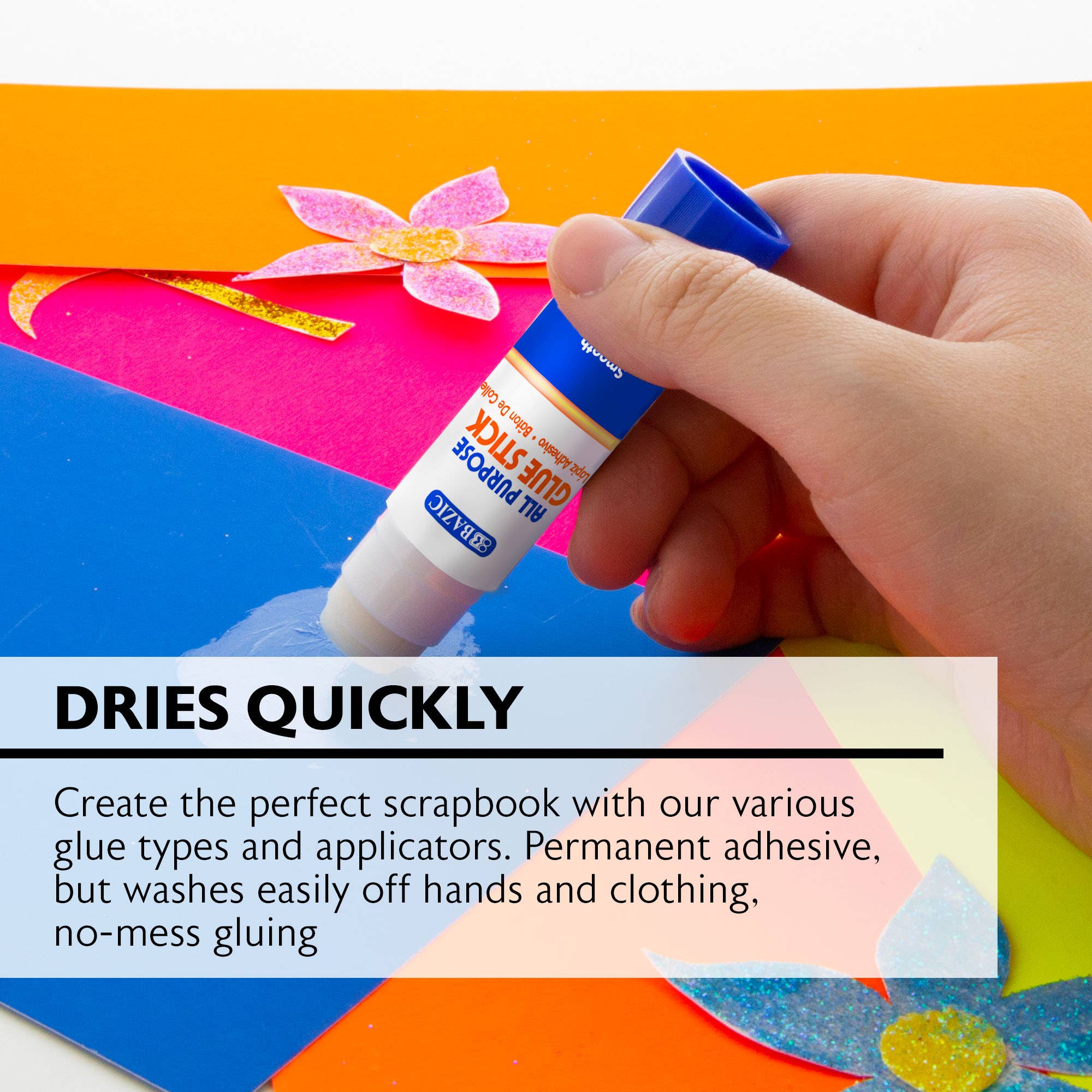 BAZIC Products - Vente Colles - Bâton de colle Premium 0,28 oz (8 g) (4/paquet)4