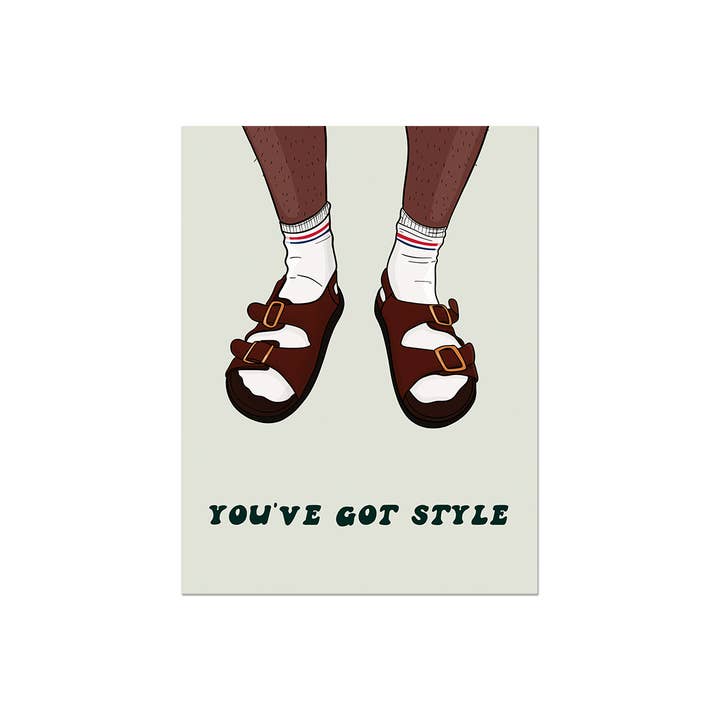 Party Mountain Paper co. - Wholesale Father's Day Card - Socks & Sandals | Last Chance