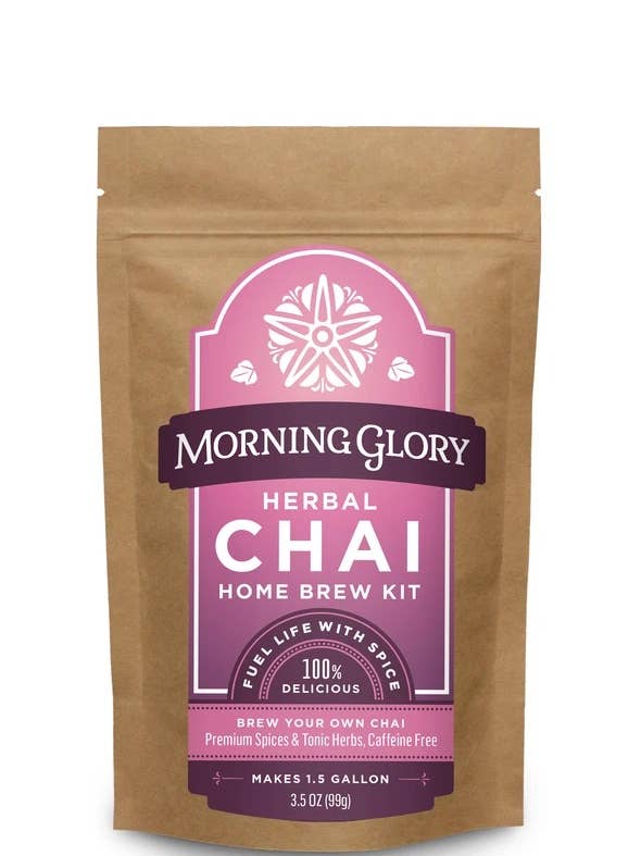 Herbal Chai Brew Kit Case of 12 for wholesale by Morning Glory Chai
