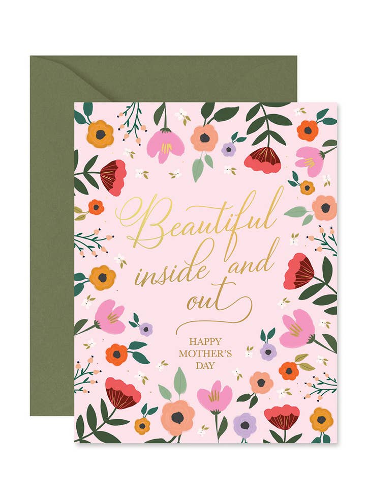 Biglietto di Auguri per la Festa della Mamma Bella Dentro e Fuori per la vendita all'ingrosso da parte di Ginger P. Designs