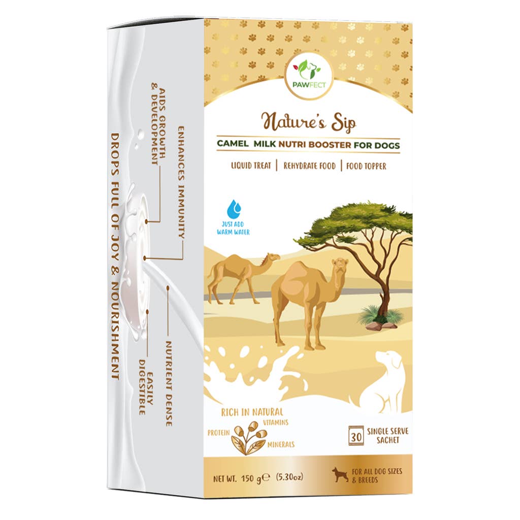 Pawfect Foods – wholesale Pet supplement – Dog – Pawfect Nature's Sip 100% Natural Camel Milk Powder for Dogs & Puppies| Easily Digestible| Source of Vitamins, Minerals, Probiotics| Healthy Topper| Hydration Support9