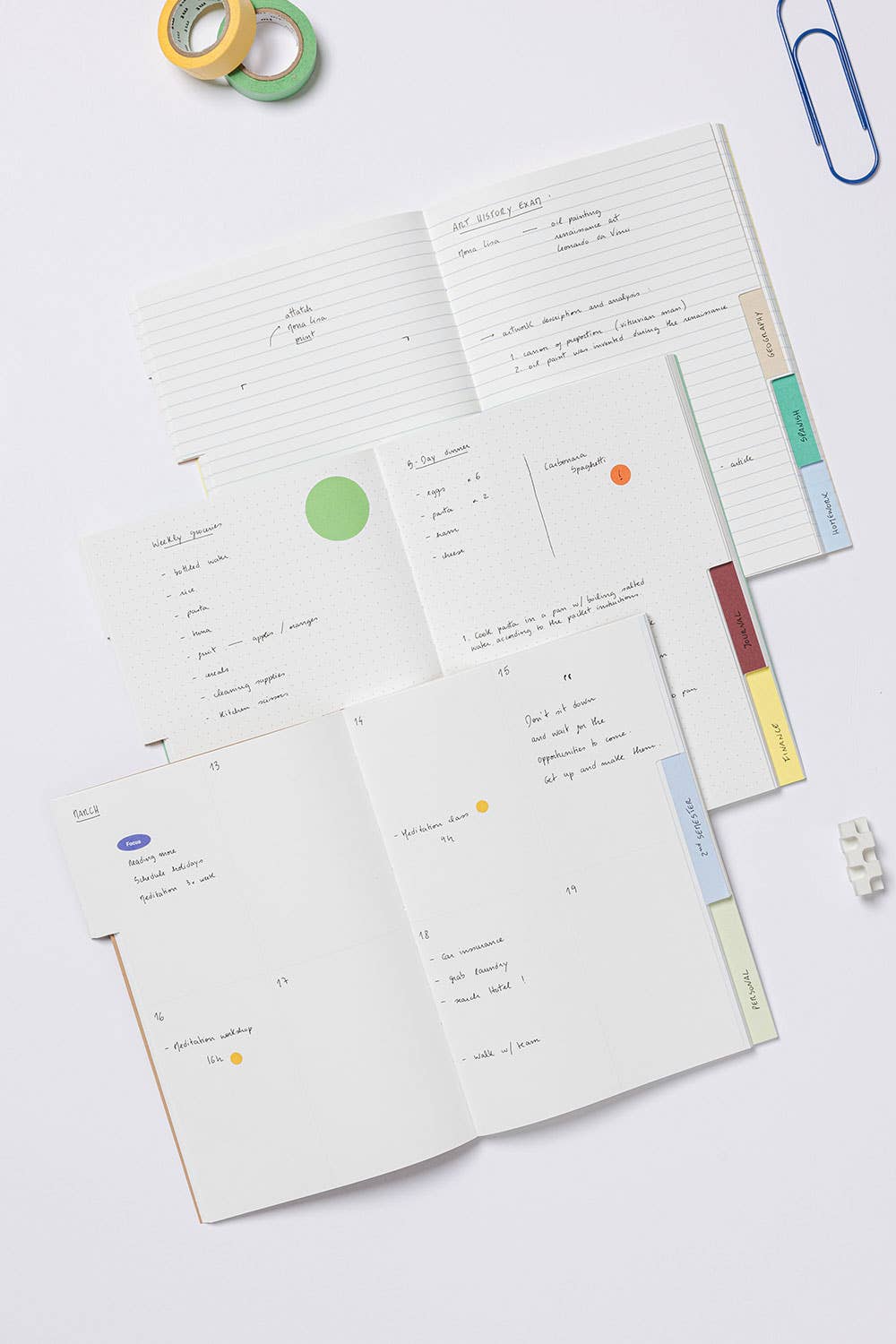 mishmash - Wholesale Notitieboekje - Tabbed organiser met meerdere secties7