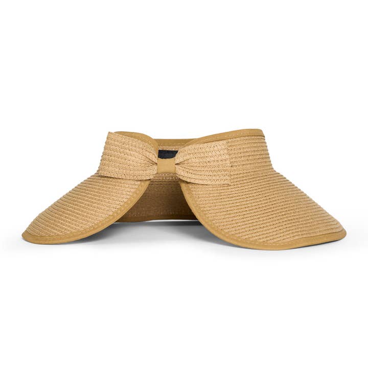 Packable Sun Visor - Natural for wholesale by Hadley Wren