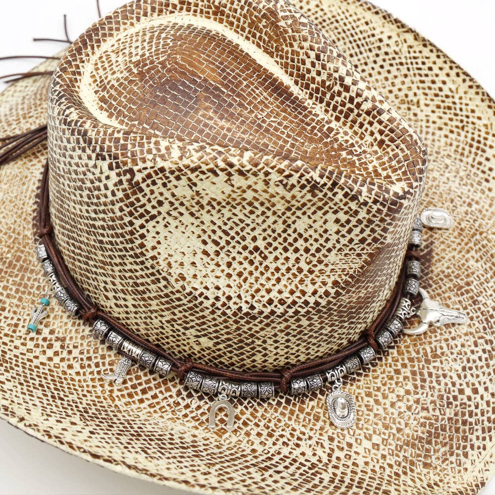 Greater Goods Imports & Wholesale - Wholesale Cowboy Hat - Women's - HT0145 | Snakeskin-Texture Western Cowboy Hat | MH03443