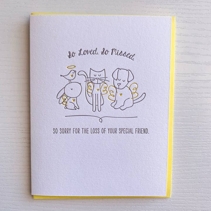 Pet Sympati kort - så älskade så missade husdjur för wholesale av DeLuce Design