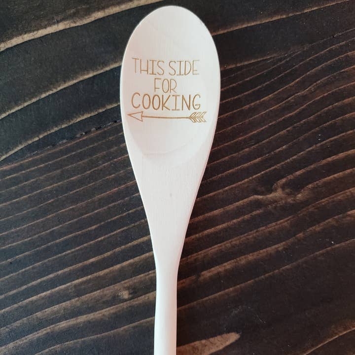 Little North Boutique - Vente Cuillère de cuisine - Cuillère en bois, cuillère à fessée et cuillère de cuisine, cuillère en bois, 2 faces, cadeau, design en bois2