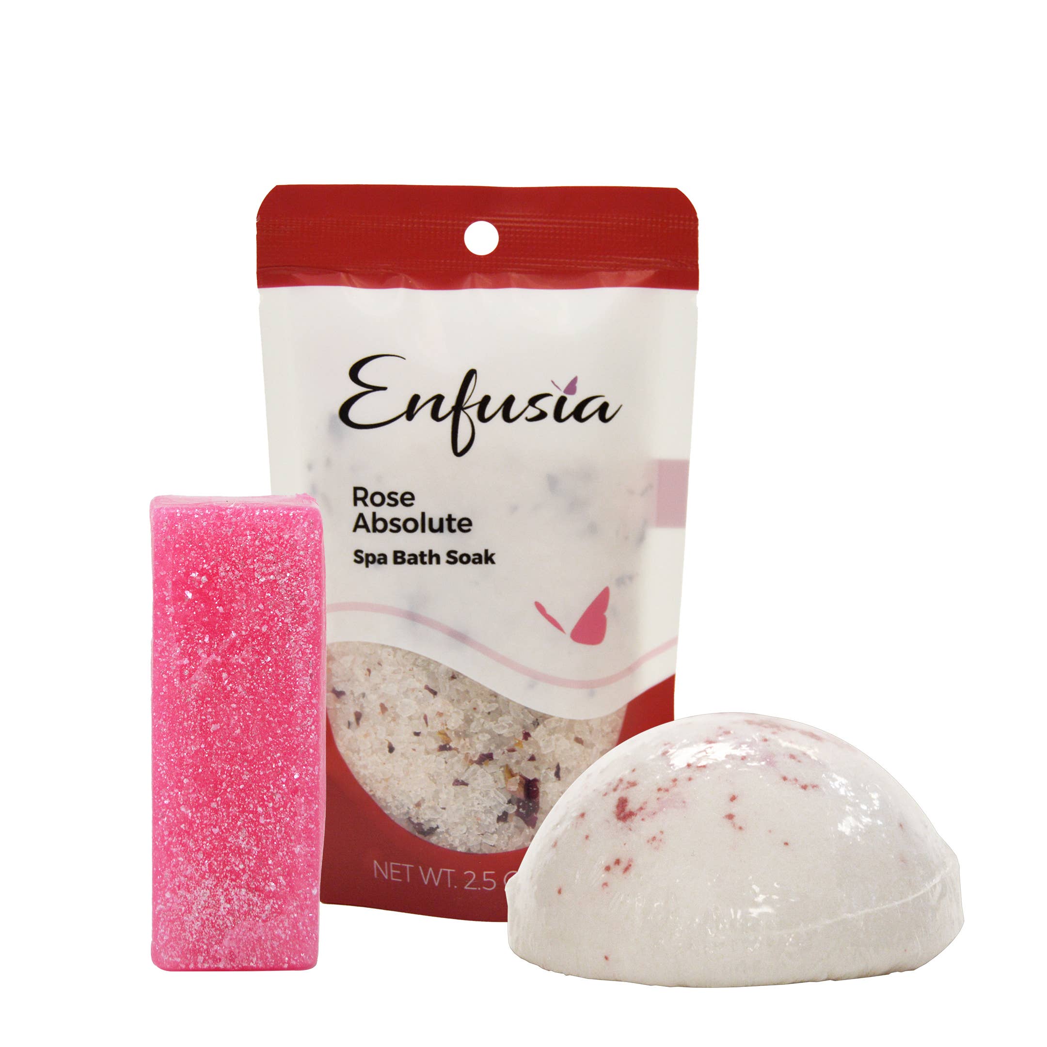 Enfusia - Wholesale Bath & Body Set - Salt, Soap, & Mini Gift Set - Rose Absolute1