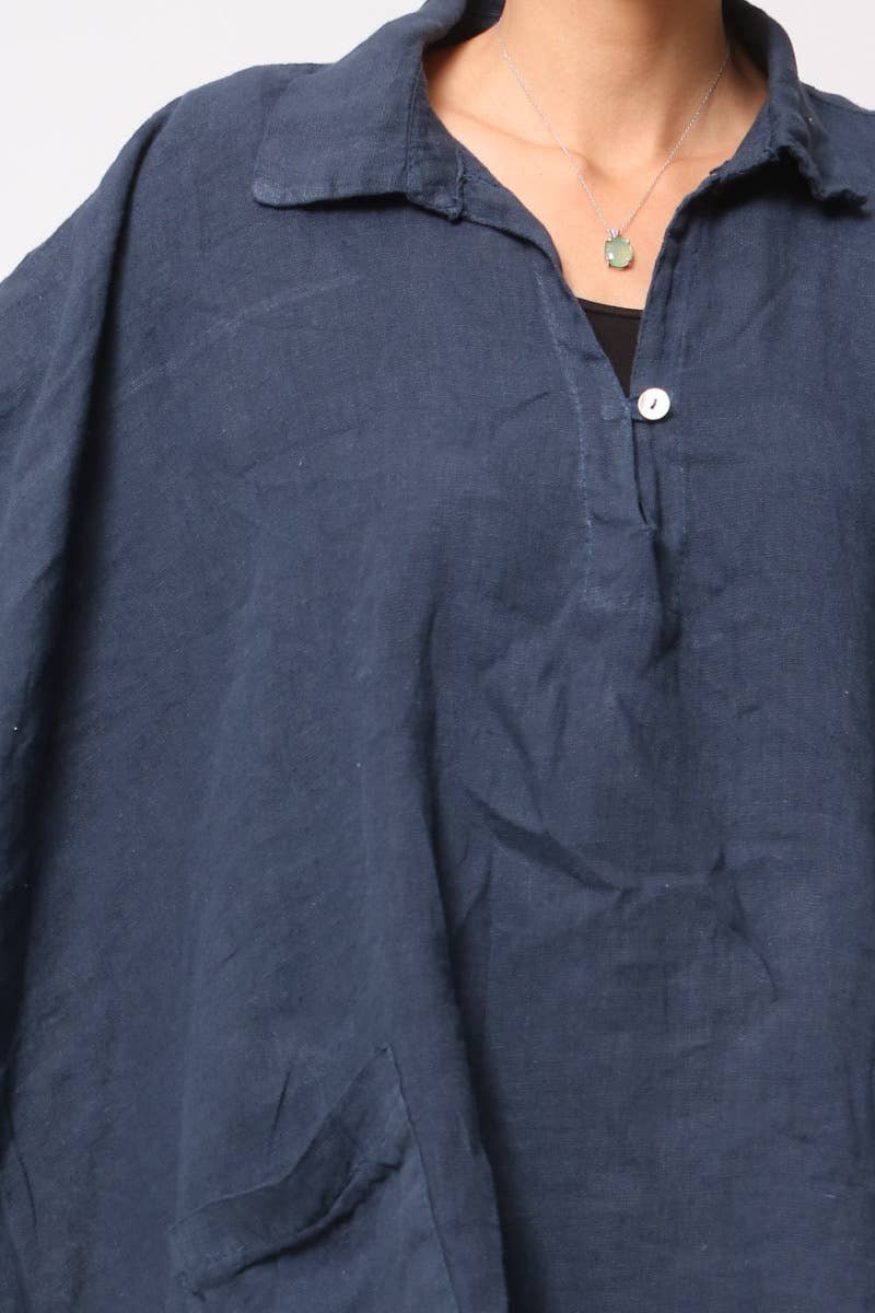 Lea & Luc - Grandes Tailles – Großhandel Tunika – Damen – Leinene Tunika in Übergröße3