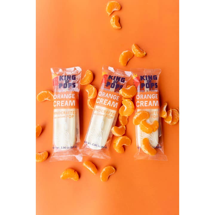 King of Pops - Wholesale Ice Cream/Sorbet - Orange Cream Ice Cream Pop