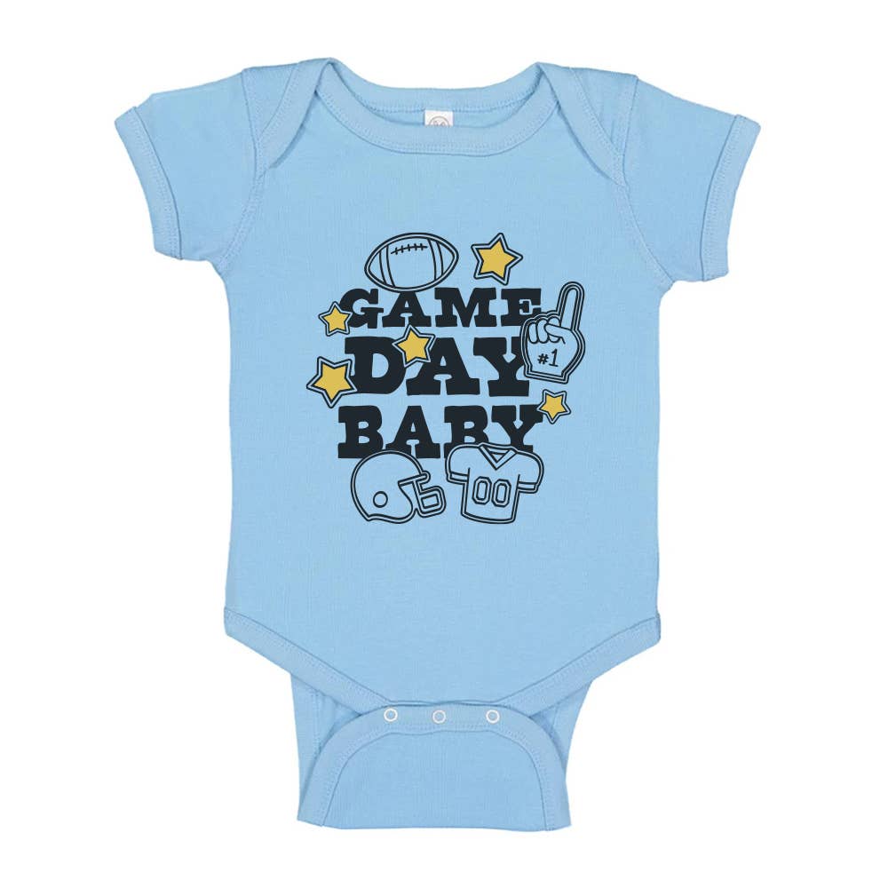 Itsy Bitsy Bella Co - Wholesale Bodysuit (Non-Footed) - Baby - Game Day Baby, Baby Bodysuit2