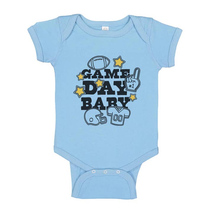 Itsy Bitsy Bella Co - Wholesale Bodysuit (Non-Footed) - Baby - Game Day Baby, Baby Bodysuit2