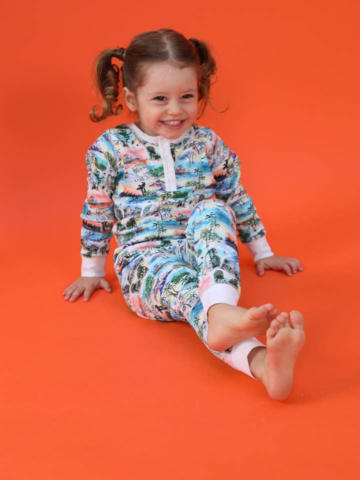 Brai - Wholesale Pyjamaset - Kinderen - Dodi Lalaland kinderpyjama van organisch katoen, 2-delig2