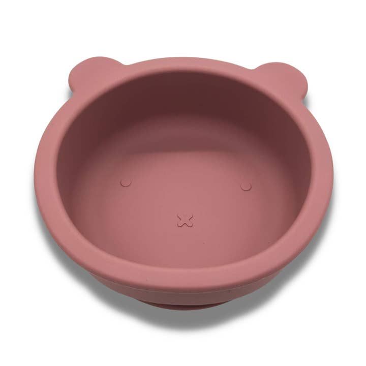Bear Shaped Bowl - Dusty Pink for wholesale by Eat Well Bebe