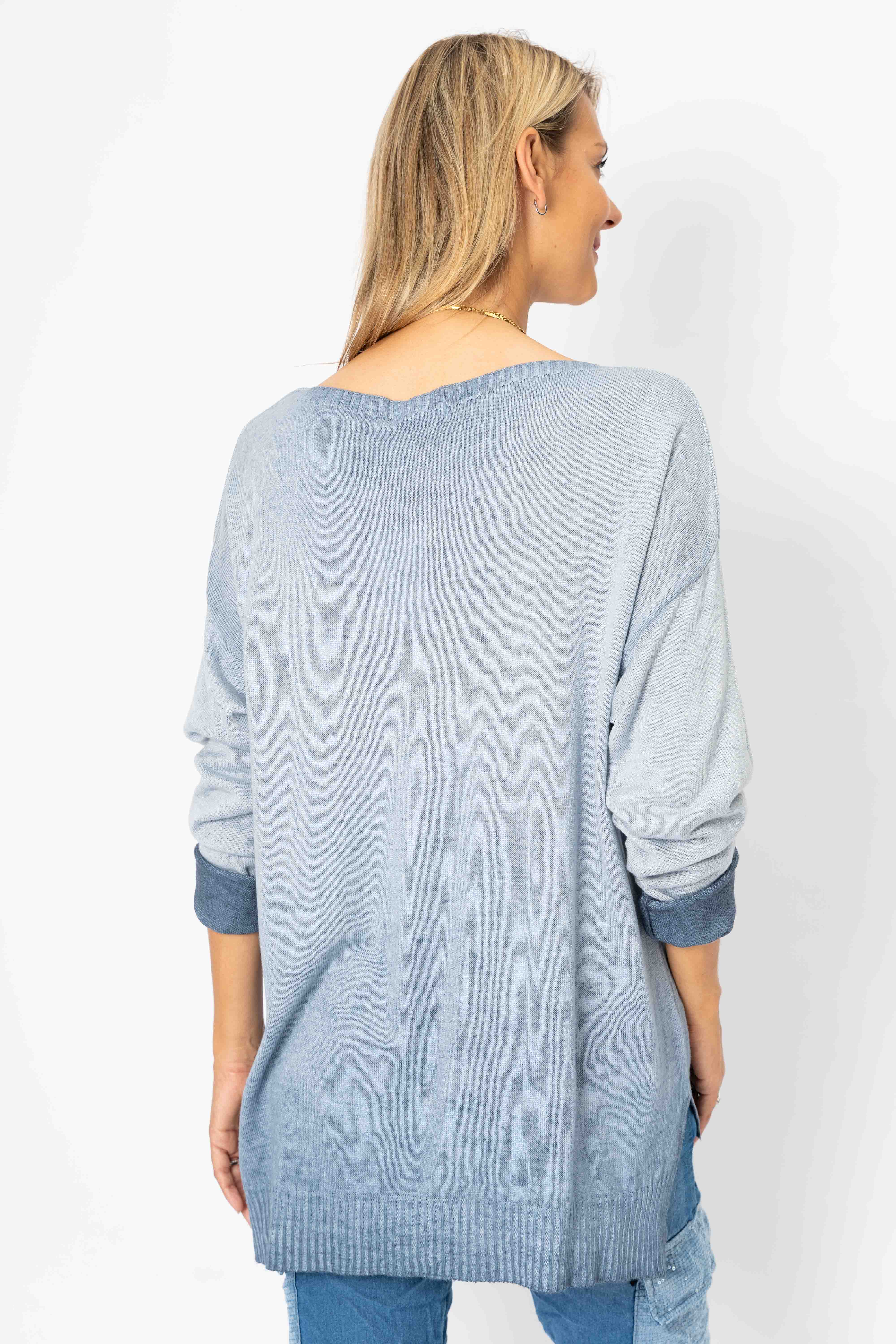 Look Mode Usa - Vente Pull en maille – femme - Pull en feuille d'or8