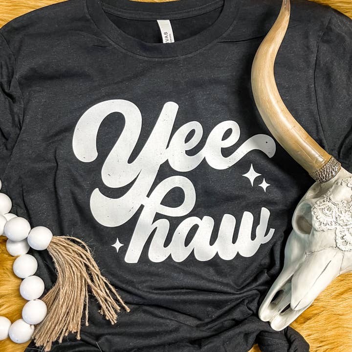 Shoppe SHC - Wholesale Screen Printed T-Shirt - Women's - Yee Haw Graphic Tee | Country Graphic Tee | Bella Canvas3