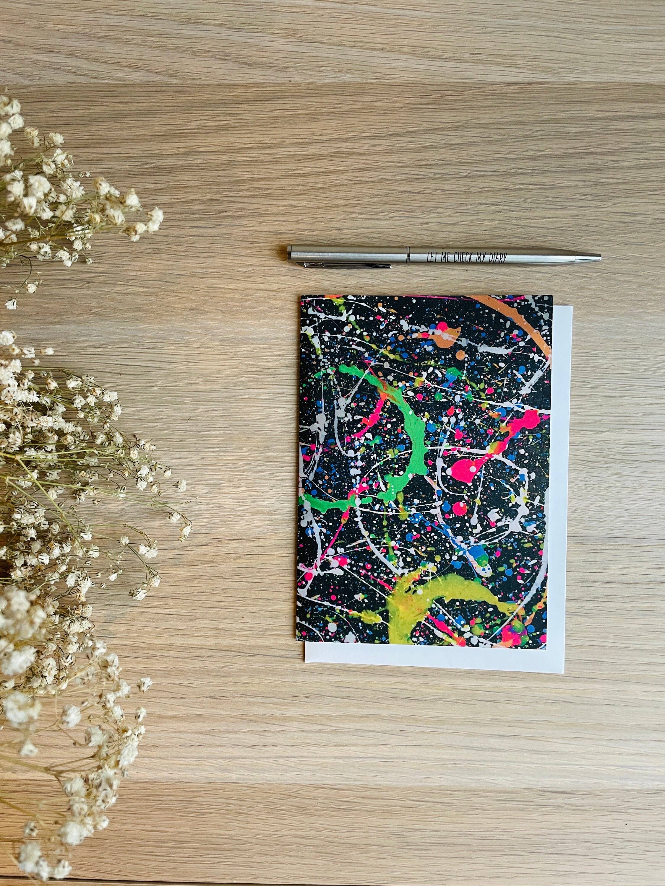 Splatter Style 1 Greeting Card for wholesale by Beth Garner