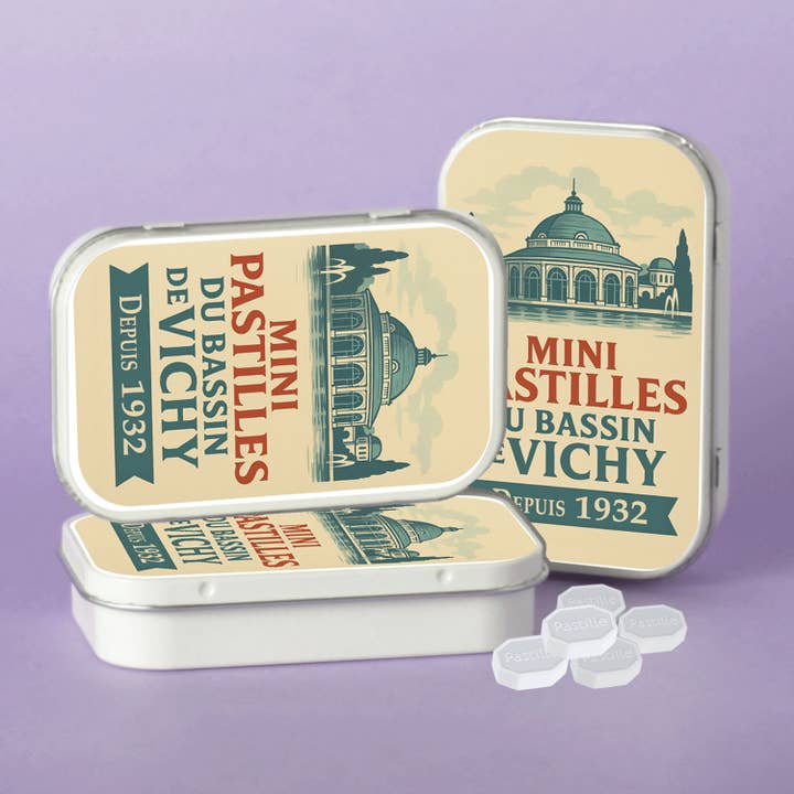 Bonbon-France - Wholesale Boiled sweets - Retro Collector Pack – Mini Vichy Pastilles since 19325