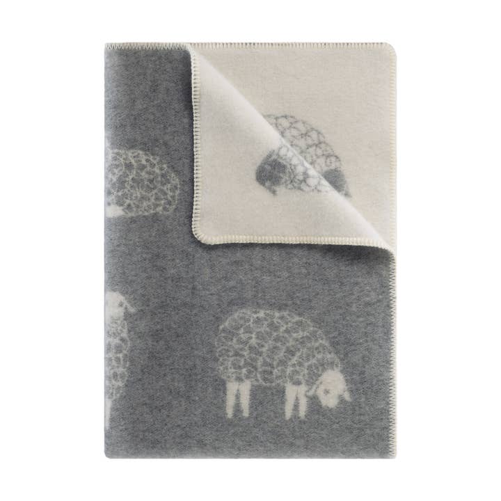 Grey Mima Medium Wool Blanket for wholesale by JJ Textile