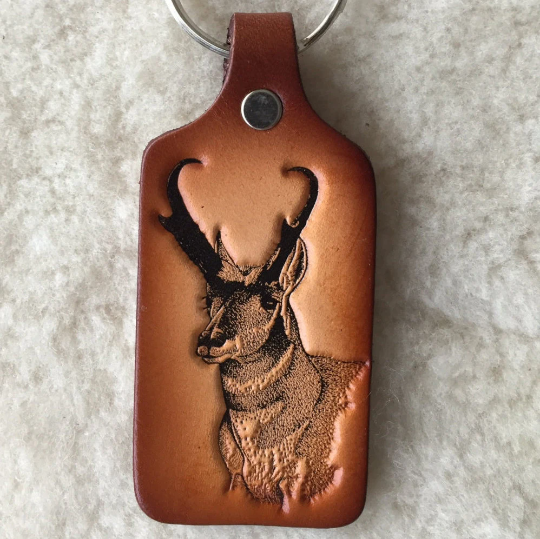 Lindy Leather - Wholesale Keychain - Unisex - Handmade Leather Wildlife Keychain - Hunting Fishing18