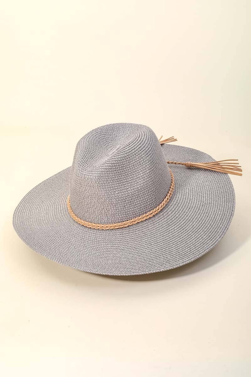 Anarchy Street - Vendita all'ingrosso Cappello di paglia - Donna - Cappello da sole con cinturino in corda intrecciata di paglia3