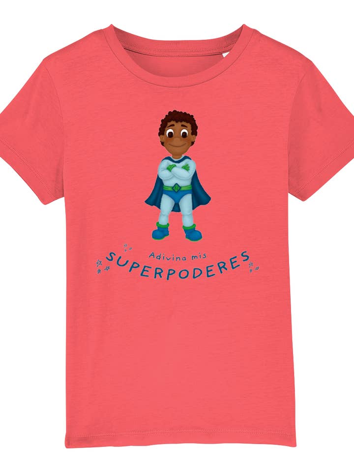 Kids Organic Super Hero T-Shirt - Spanish for wholesale by Mika & Lolo