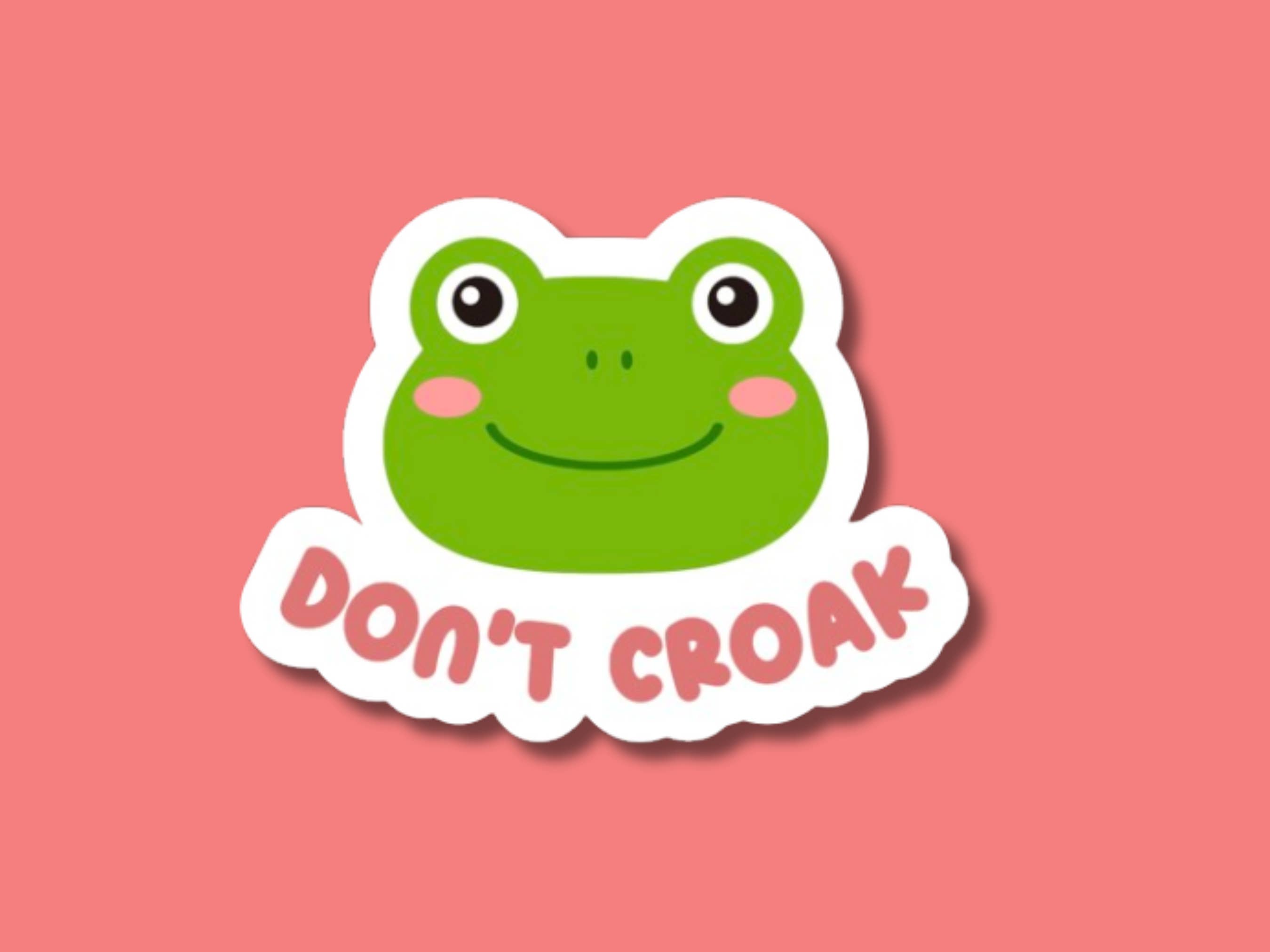 The Vinyl Rose - Wholesale Sticker - Don't Croak Sticker, Frog Sticker, Gardening Sticker