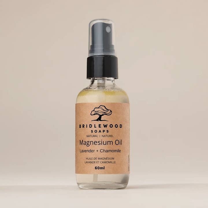 Huile de magnésium à la lavande et à la camomille pour la vente par Bridlewood Soaps
