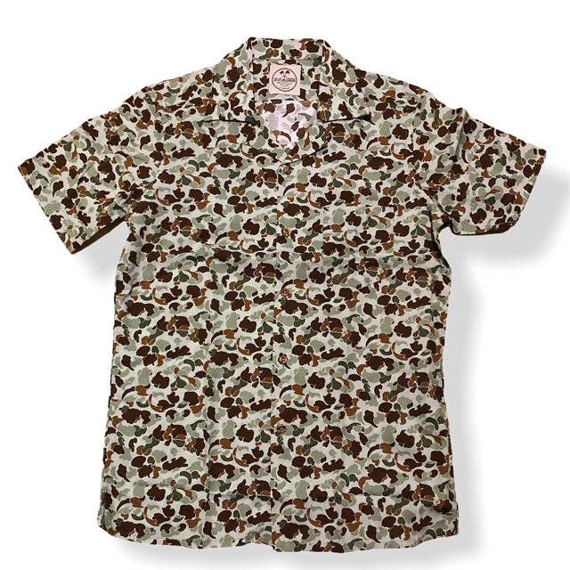 Camo Bowling Shirt for wholesale by Mitchumm Industries