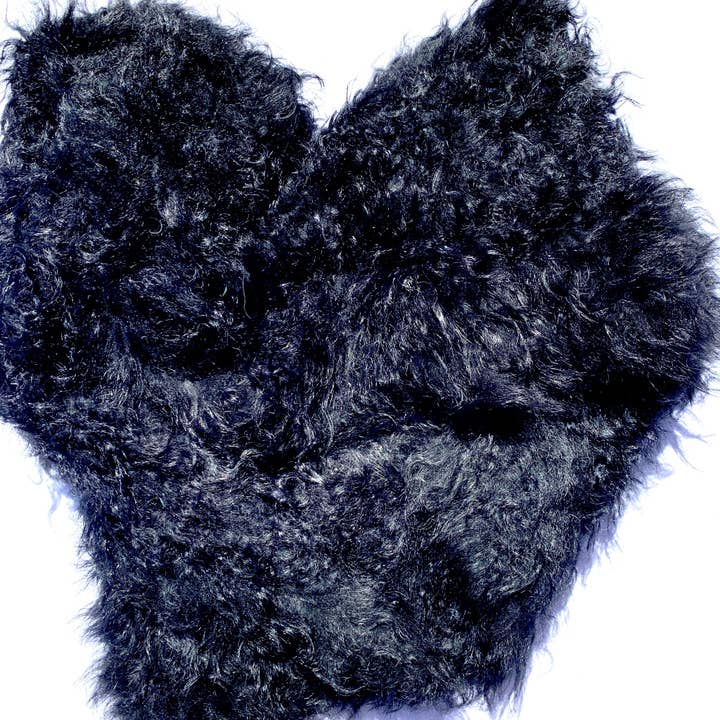 Follow MY Lead, sciarpa in pura lana mongola, Jett Black per la vendita all'ingrosso da parte di love Kate