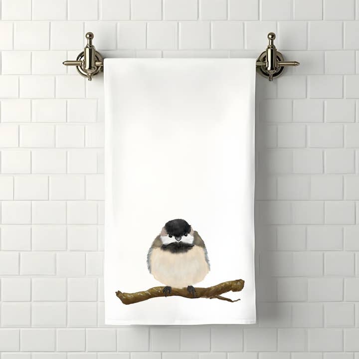 Badrumshandduk med svartmes fågel för wholesale av MerikaArt