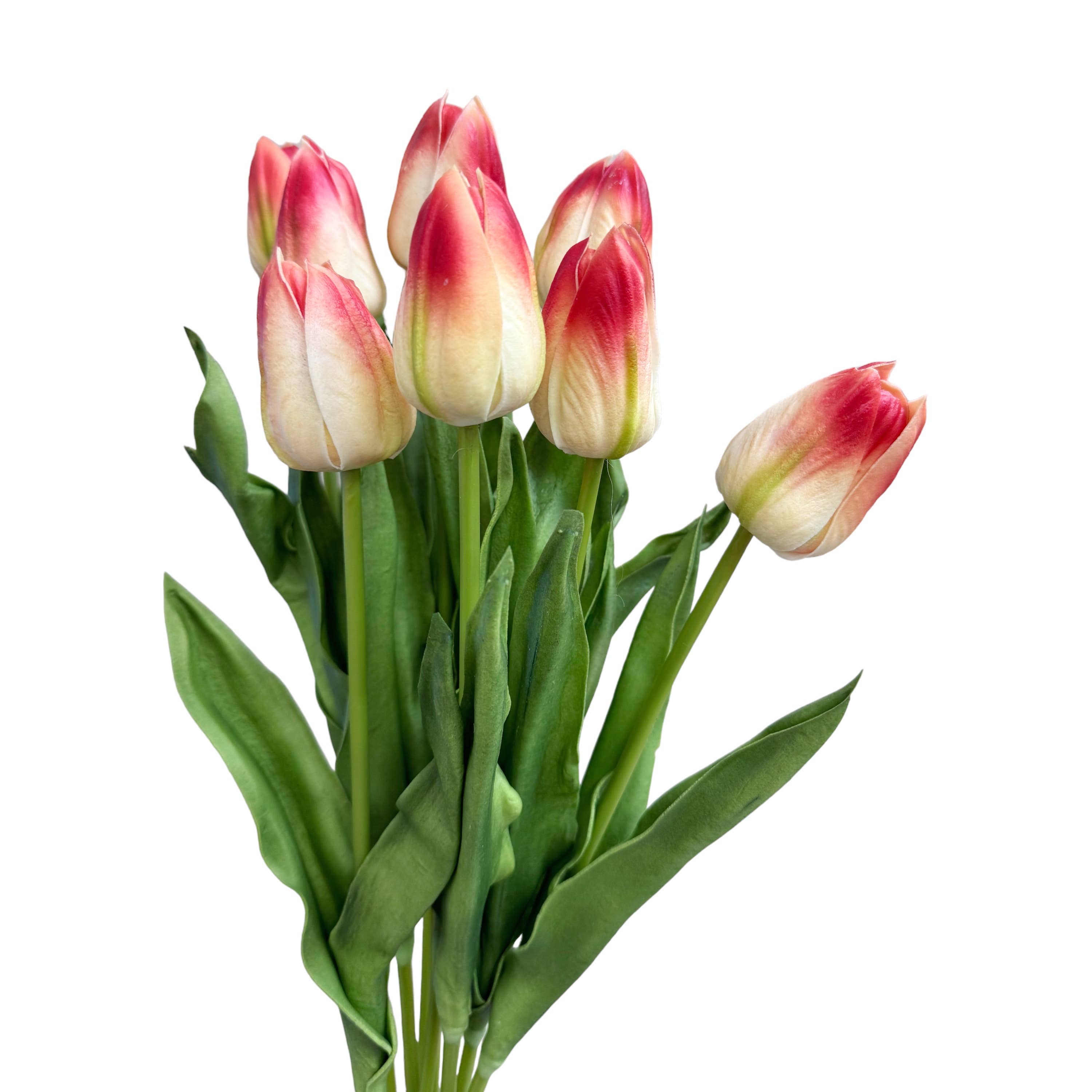 Sun Decorer - Wholesale Artificial Flowers - Artificial Real Touch Tulip Stem 18 inch Tall (Set of 10)3