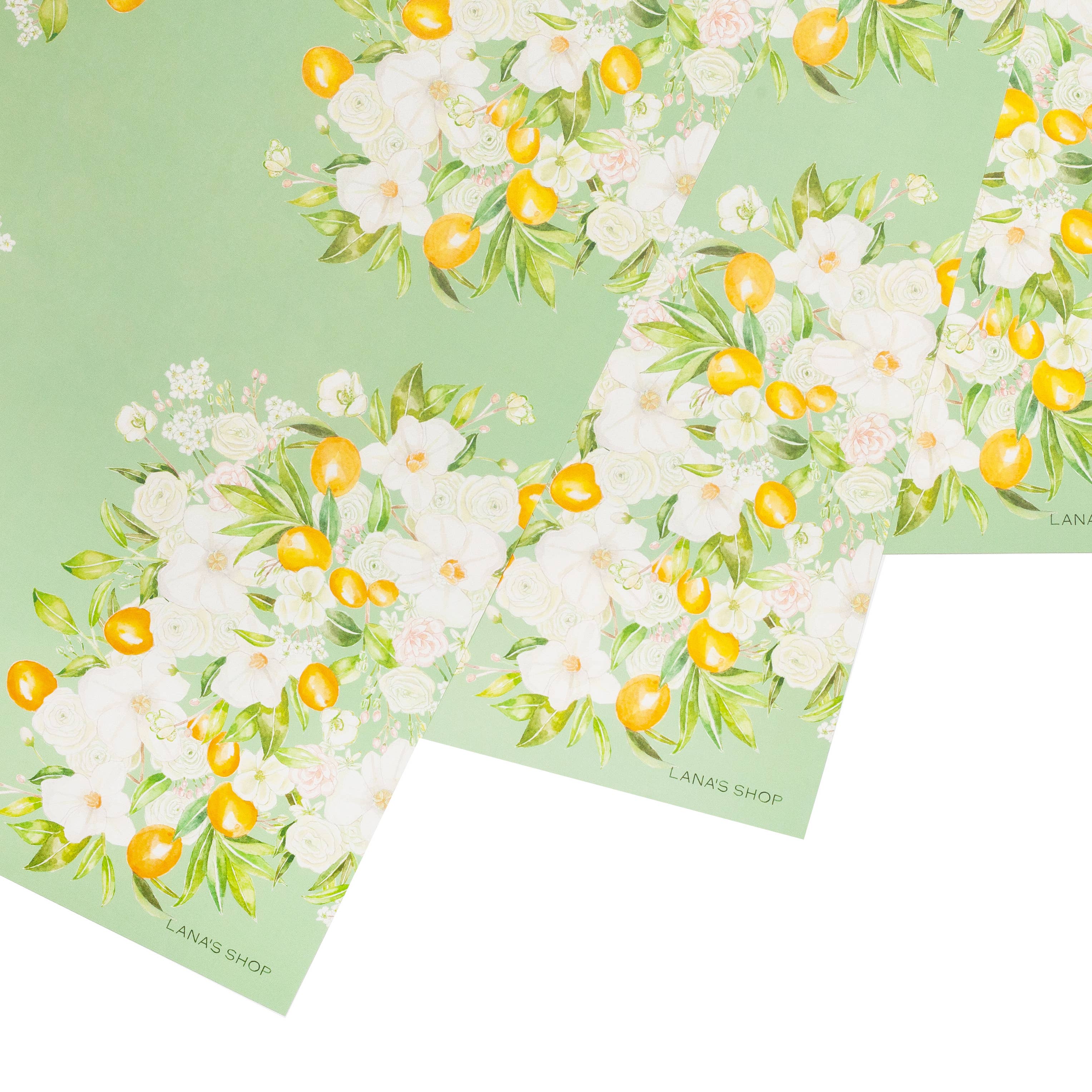 Lana's Shop - Wholesale Wrapping Paper Roll - Floral Bursts Gift Wrap Roll3