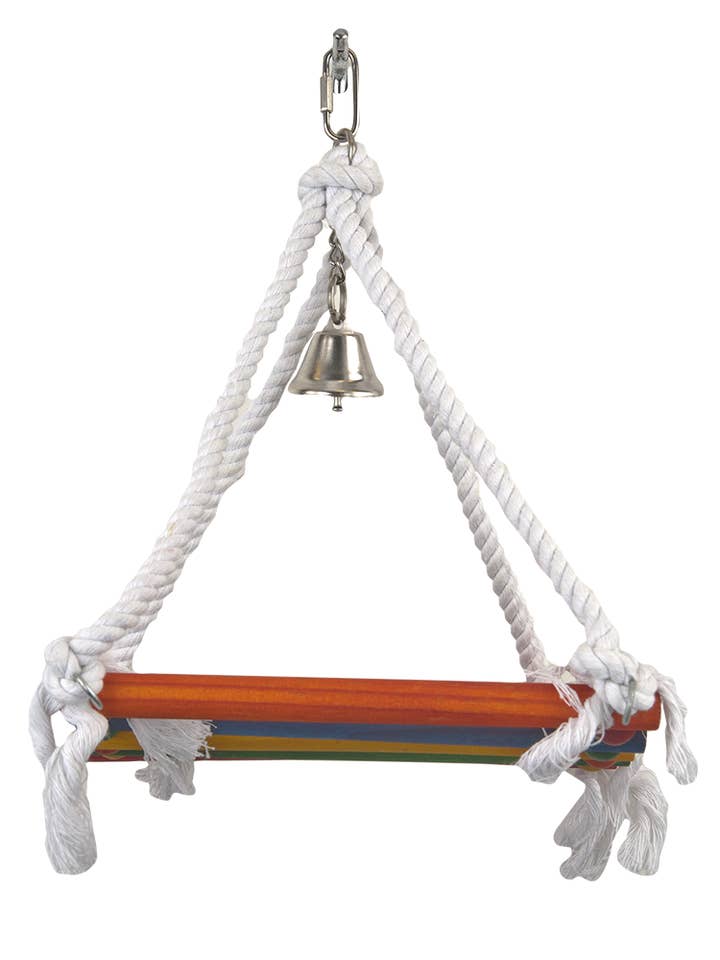 Rope & Wood Hanging Swing for wholesale by Penn-Plax
