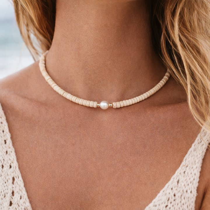 Ala Moana Collana di Perle di Sabbia e Puka Choker per la vendita all'ingrosso da parte di Cape Cod Chokers