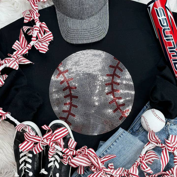 Spangled BASEBALL Transfer for wholesale by Trendy Transfers