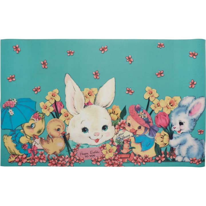 Vintage Easter Rug for wholesale by Primitives by Kathy