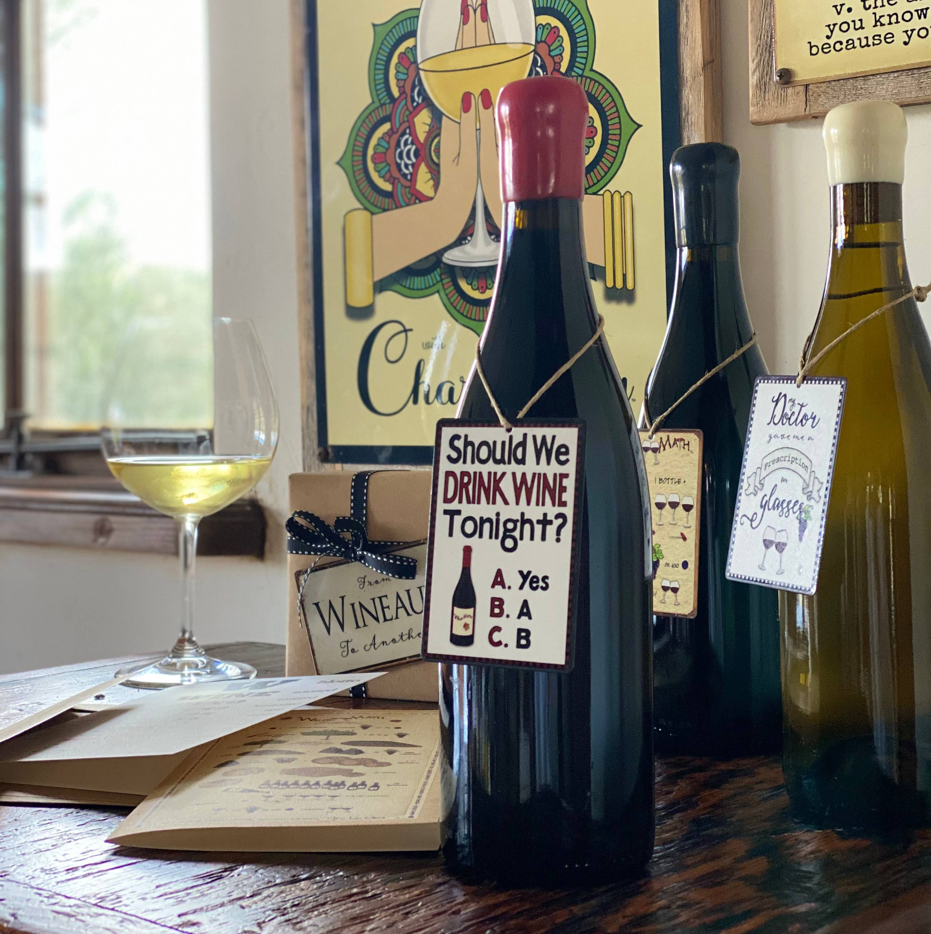 Laugh Lines - Wholesale Sign - Namaste With Chardonnay Sign1