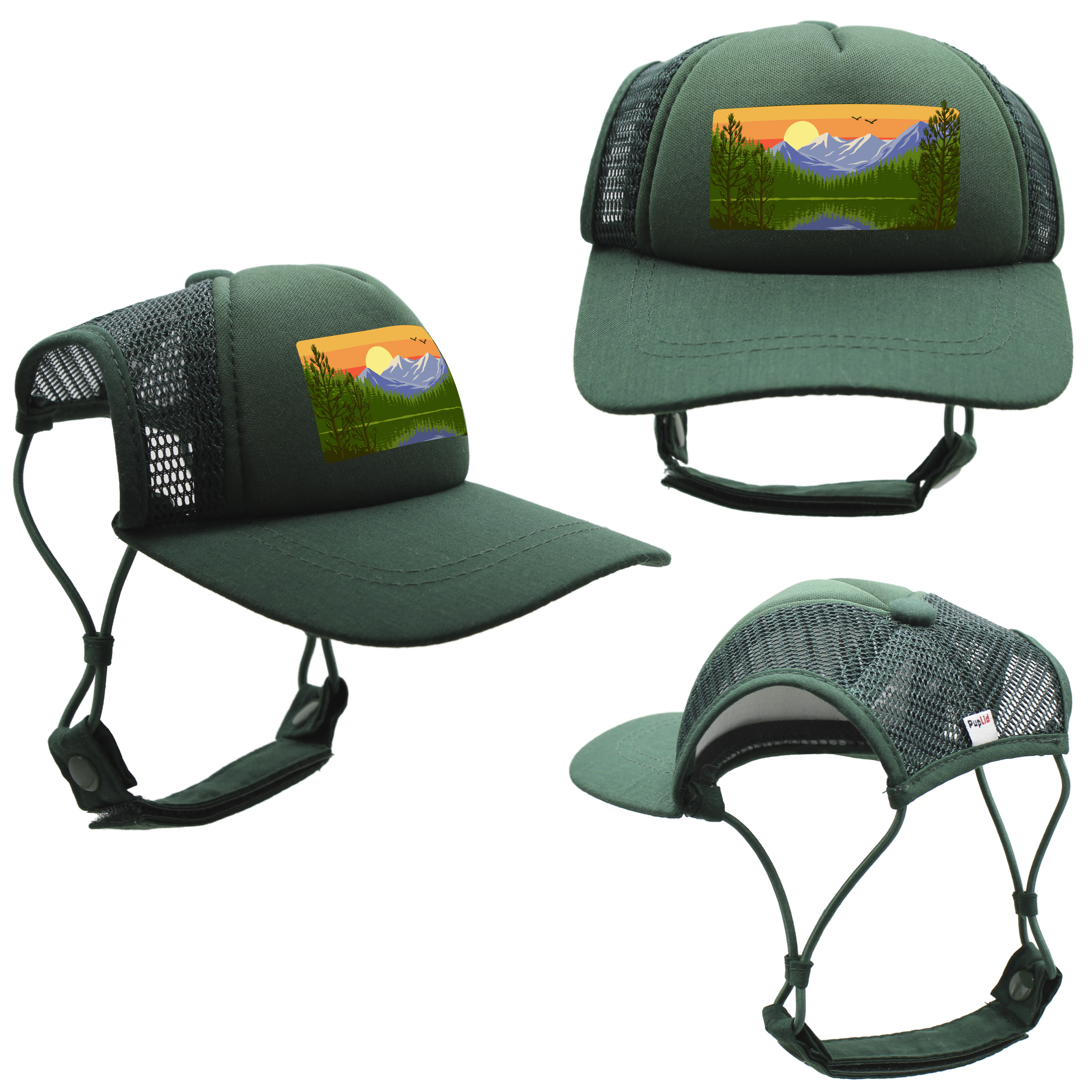 PupLid - Wholesale Hoed voor honden - Hond - Mountain Lake Standard of Namedrop | Truckerhoed voor honden15