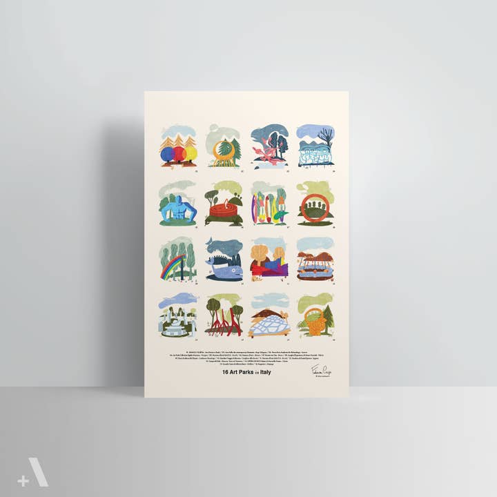 Addvent - Wholesale Poster - Art Parks of Italy / Poster Art Print