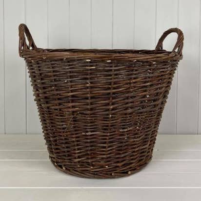 Willow Round Log Basket for wholesale by Geko Products