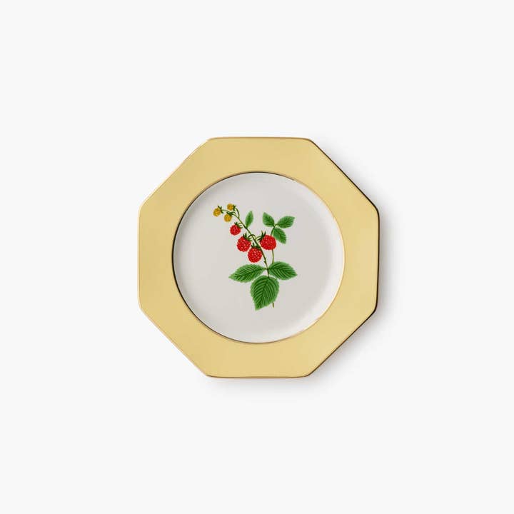 Rifle Paper Co. - Wholesale Dinner Plate - Roses Porcelain Dessert Plate Set4