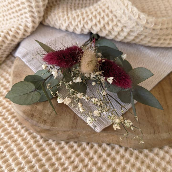 Maison Oline – Flores secas/prensadas por atacado – Pretty Prunelle — Pequeno buquê de flores naturais secas4