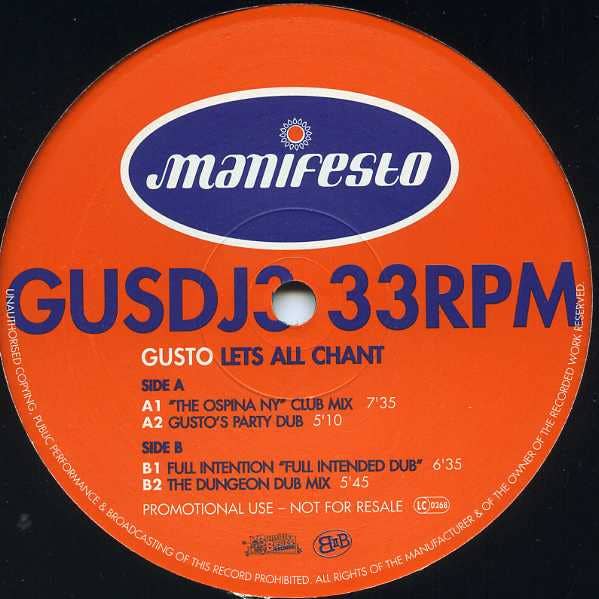 Real Retro - Wholesale Music CD/Vinyl - GUSTO Let's All Chant Music Vinyl Record2