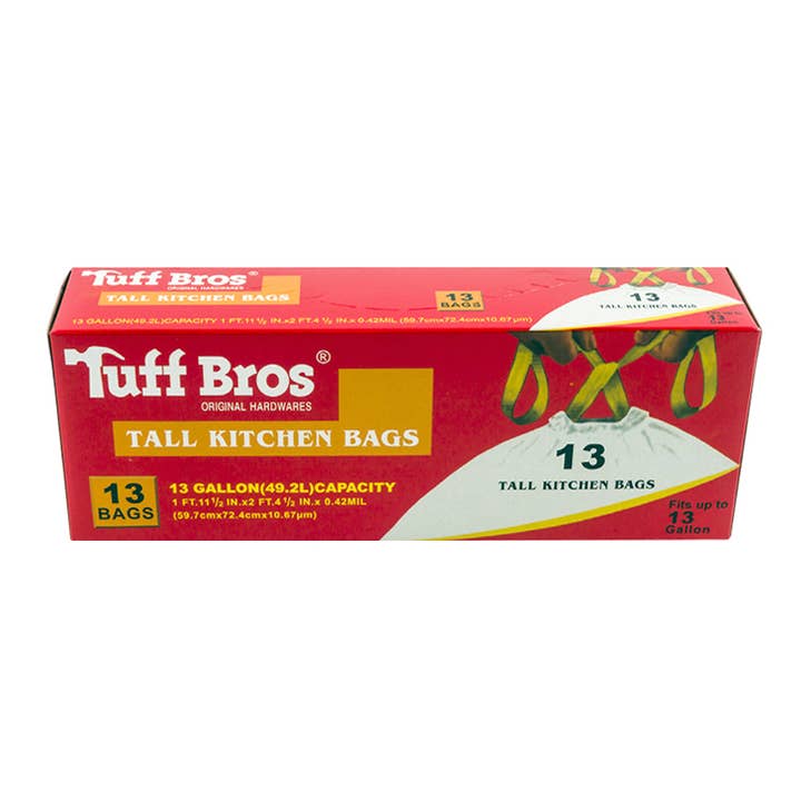 Deluxe Import Trading - Wholesale Trashcan/Trash Bin - Trash Bag w/Drawstring 13 Gal 13 ct