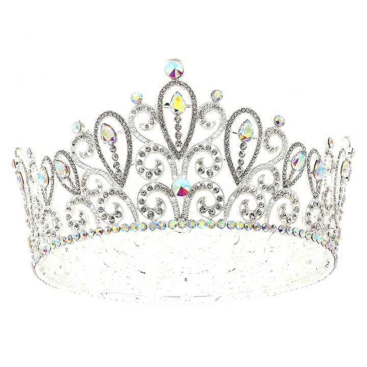 Diacly - Wholesale Tiara - Women's - Paisley Inspired Rhinestone Crown