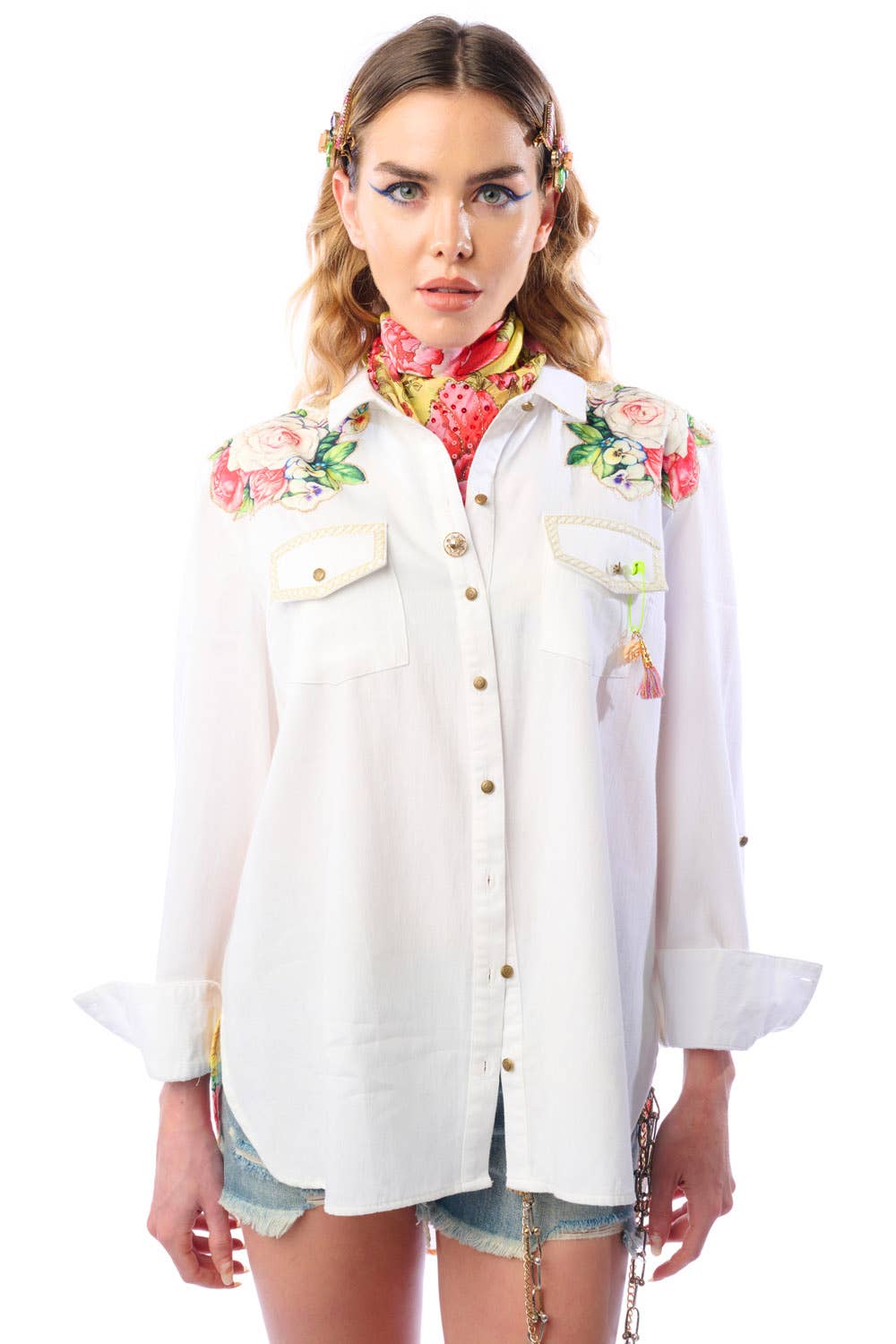 White Marcella Shirt for wholesale on Faire5