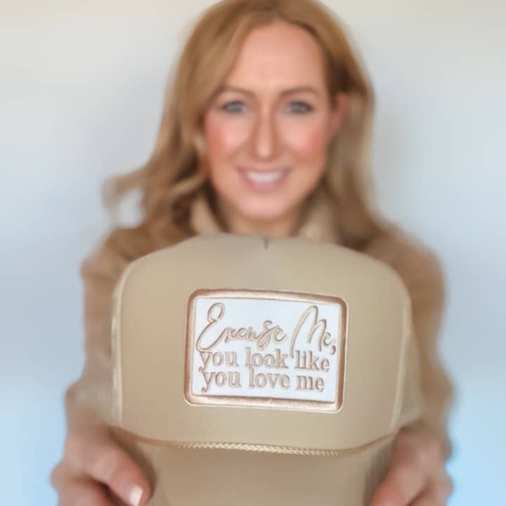 Lil' Grace - Wholesale Trucker Hat - Women's - Excuse Me Embroidery Trucker Hat
