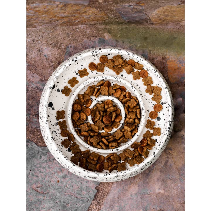 Beige & Stone USA - Wholesale Drinkbak - Kat/Hond - Handgemaakte keramische voerbak voor langzaam eten voor huisdieren8