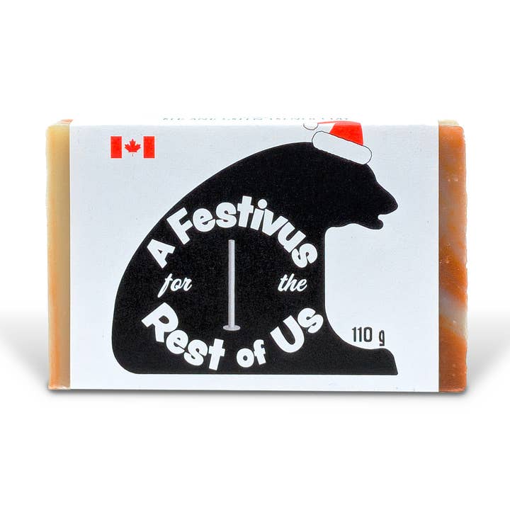 A Festivus For The Rest Of Us Gender Neutral Christmas Soap for wholesale by PoCo Soap Co.