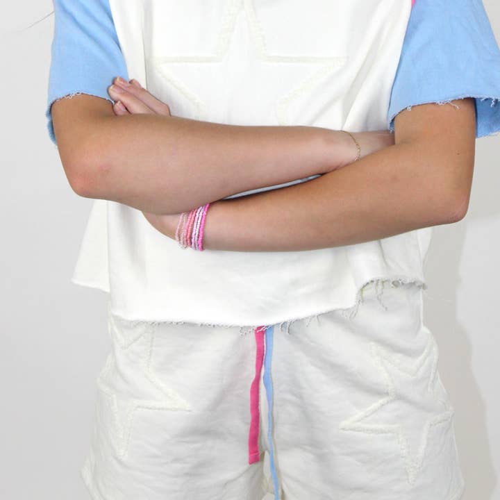 Shorts mit Sternenstickerei aus Chenille - TWEEN GIRLS für den Großhandel von Paper Flower